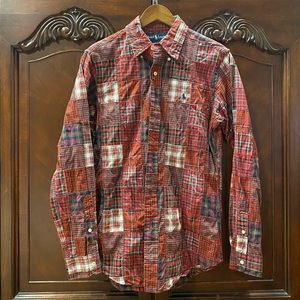 Polo Ralph Lauren Plaid Patchwork Button Down Shirt